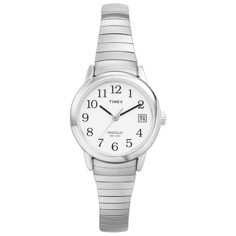 Timex Women's T2H371 Quartz Easy Reader Watch with White Dial Analogue Display and Silver Stainless Steel Bracelet Women's - Image 1